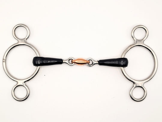 Two Ring Rubber Copper Oval