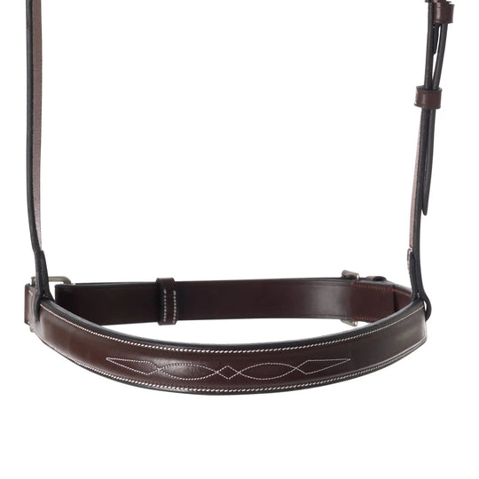 Huntley Equestrian Fancy Stitched Raised Crank Noseband