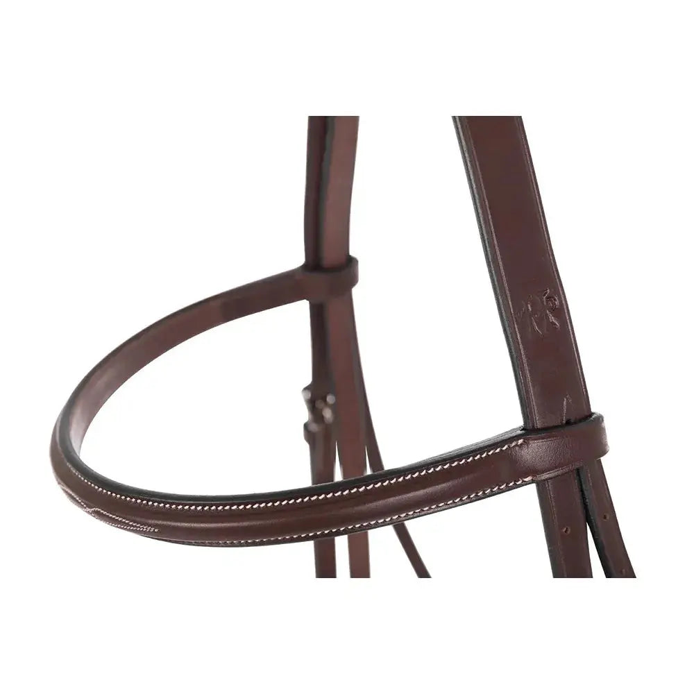 Huntley Equestrian Sedgwick Fancy Stitched Square Raised Hunter Bridle with Reins