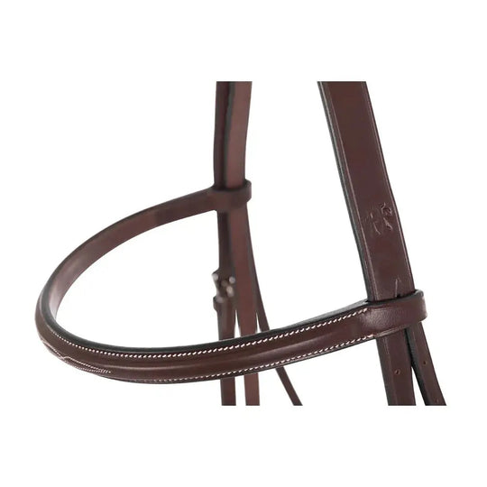 Huntley Equestrian Sedgwick Fancy Stitched Square Raised Hunter Bridle with Reins