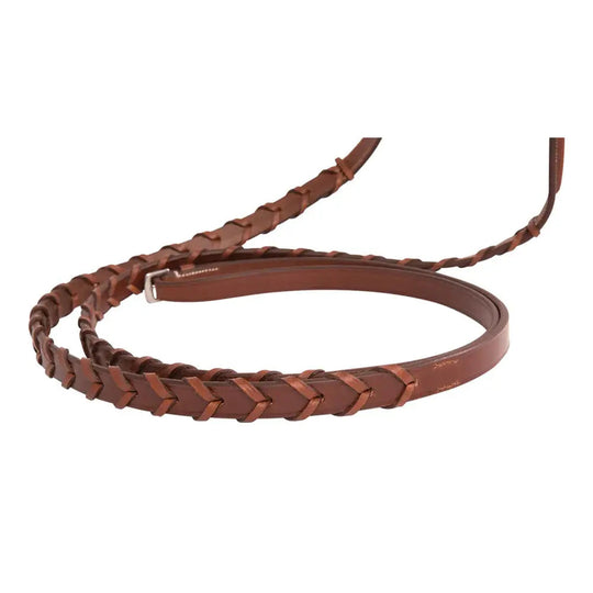 Huntley Equestrian Sedgwick Fancy Stitched Square Raised Laced Reins