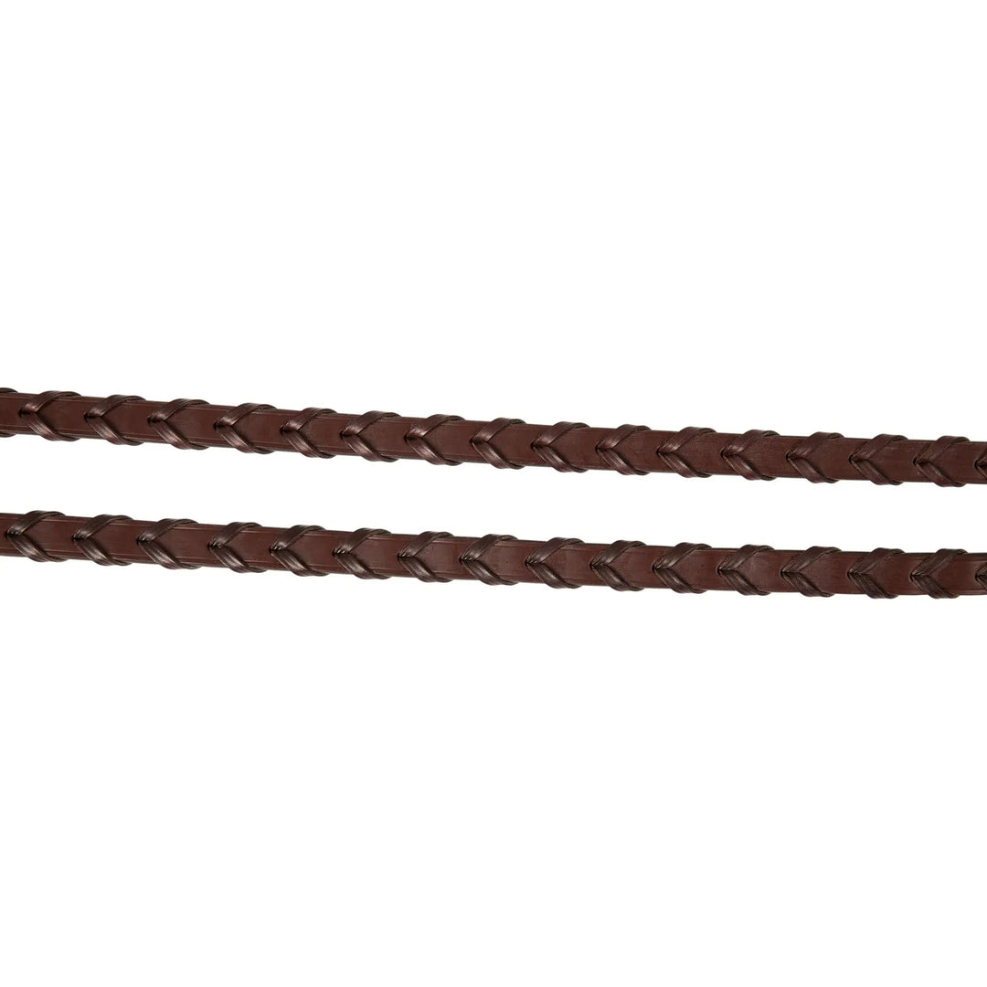 Huntley Equestrian Sedgwick Fancy Stitched Square Raised Laced Reins