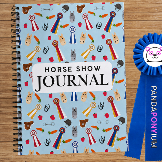 Pandaponyium Horse Show Journal with Sticker Sheets